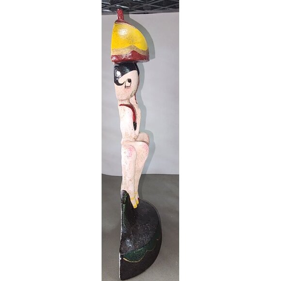 Vintage Anne Harriet Fish Sefton for Hubley Cast Iron Bathing Beauties Door Stop - Picture 8 of 14